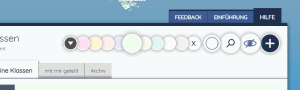 Bild: Die Filteroptionen zum Filtern der Klassenliste